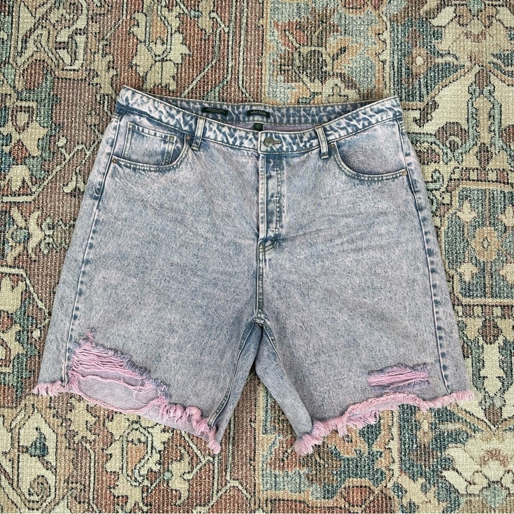 Wild Fable Size 18 High Rise Wide Leg Bermuda Jean Shorts
